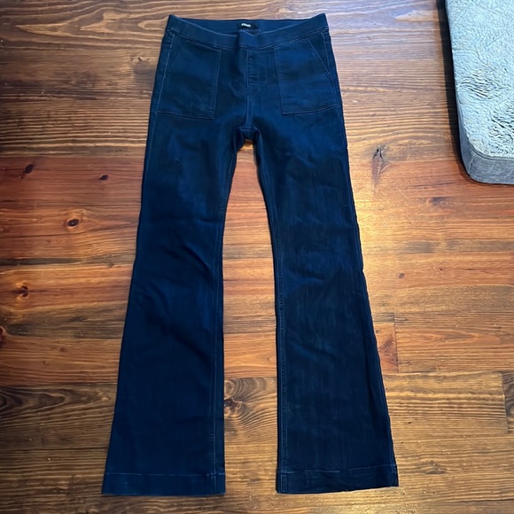 Cello Jeans Cello Large Teen Women Denim Flare Dark Wash Pull On